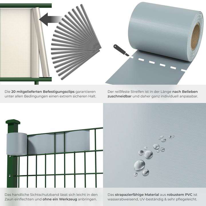 Produktbild tectake PVC Sichtschutzfolie