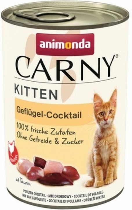 Produktbild animonda Cat Carny Kitten Cocktail mit Geflügel - Nassfutter für Katzen- 400g (Junior, 400 g)