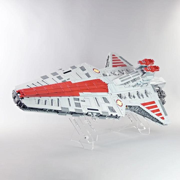 Actual product image iDisplayit Acrylic stand 2 in 1 for LEGO® 75367 SW Venator-class Republic Attack Cruiser