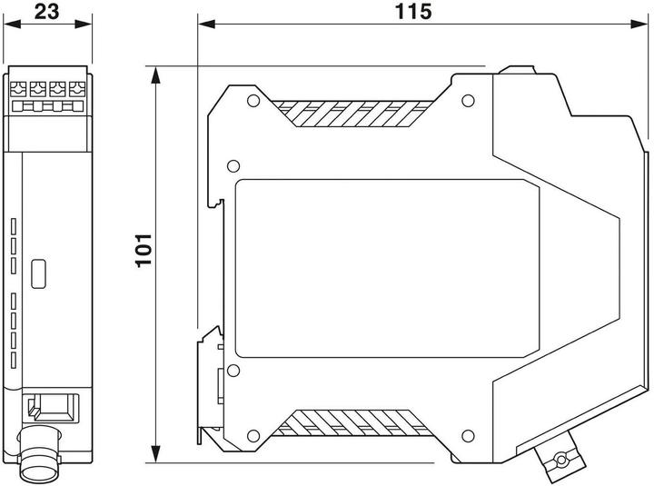 Image du produit Phoenix Contact Extender PoE 2010 ETH COAX-G Coax (802,3at (PoE+), 802.3af (PoE), 30 W)