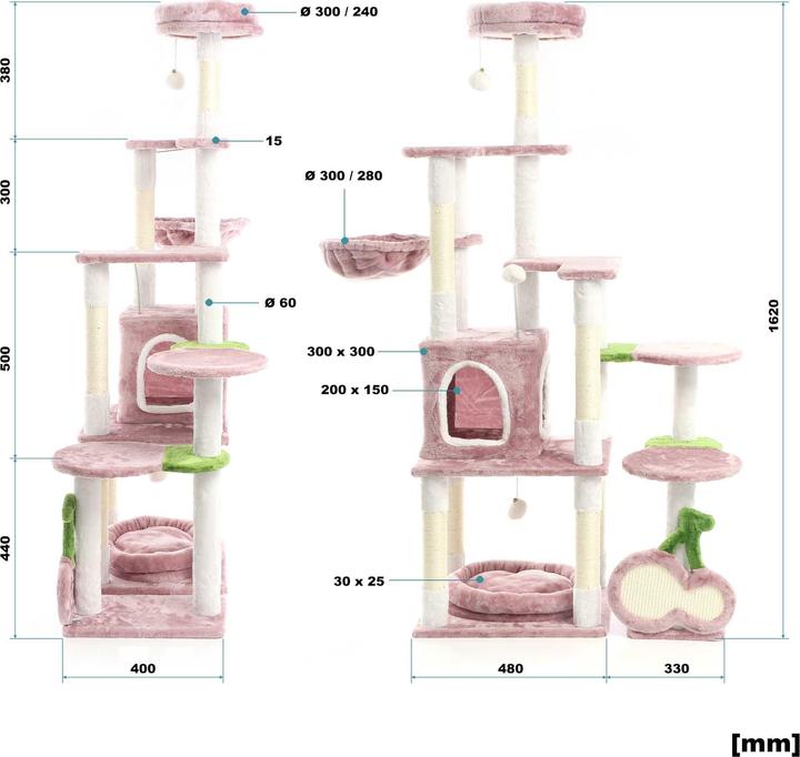 Image du produit Fudajo Cerises (162 cm, Rose)