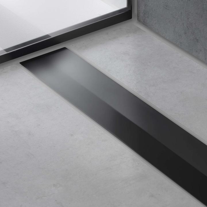Produktbild hansgrohe HG Duschrinne RainDrain Flex kürzbar freie Montage 1000mm mattschwarz (1000 mm)