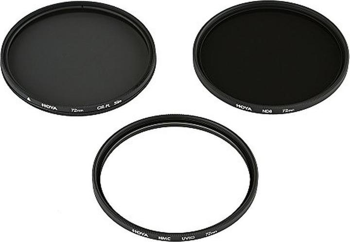 Actual product image Hoya Digital Filter Kit II (UV, CIR-PL & ND8) Filterset (58 mm, Neutral density filter, Polarizing filter, UV filter, 58 mm)