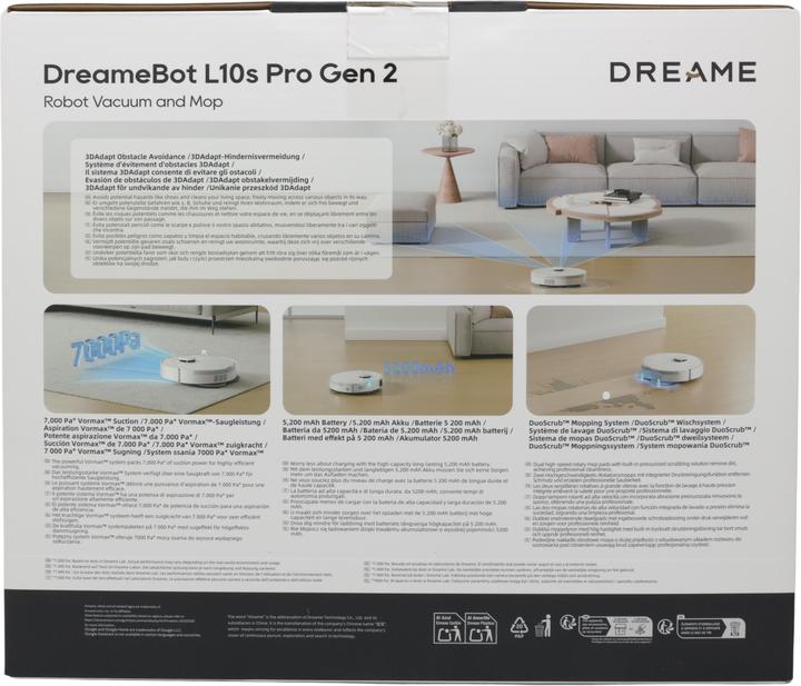 Actual product image Dreame L10s Pro Gen 2 (7000 Pa, Wiping pads (rotating))