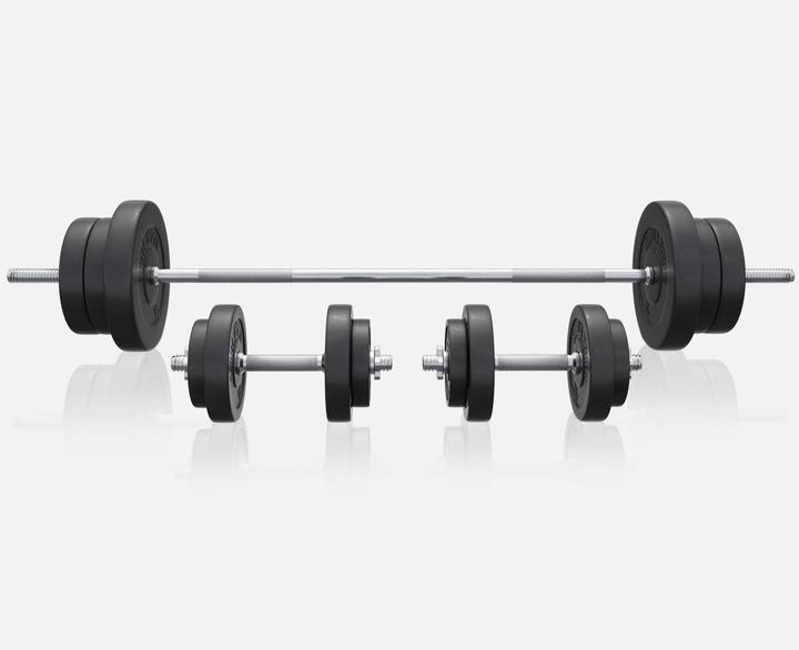 Produktbild Gorilla Sports Sz-Curlhantelset (2 x 10 kg, 4 x 5 kg, 4 x 2.5 kg, 4 x 1.25 kg)