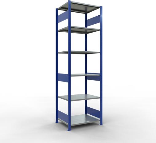 Immagine prodotto Schulte Lagertechnik Sistema di scaffalature di base senza viti MULTIplus150 con ripiani di lunghezza