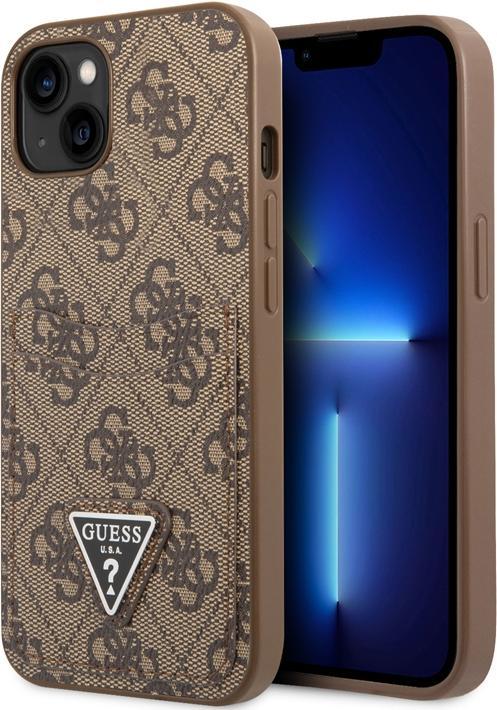 Produktbild Guess Hülle PU 4G Kartenhalter, Braun Series (Apple iPhone 14 Plus)