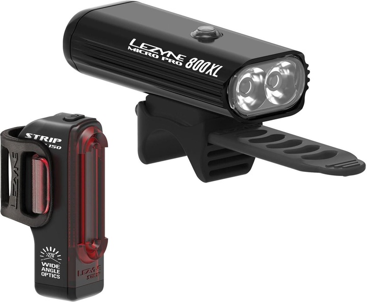 Actual product image Lezyne Micro Pro 800XL / Strip Pro Pair (800 lm, 150 lm)