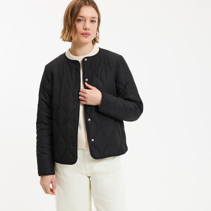 Actual product image La Redoute Collections Light quilted jacket with press studs (36)