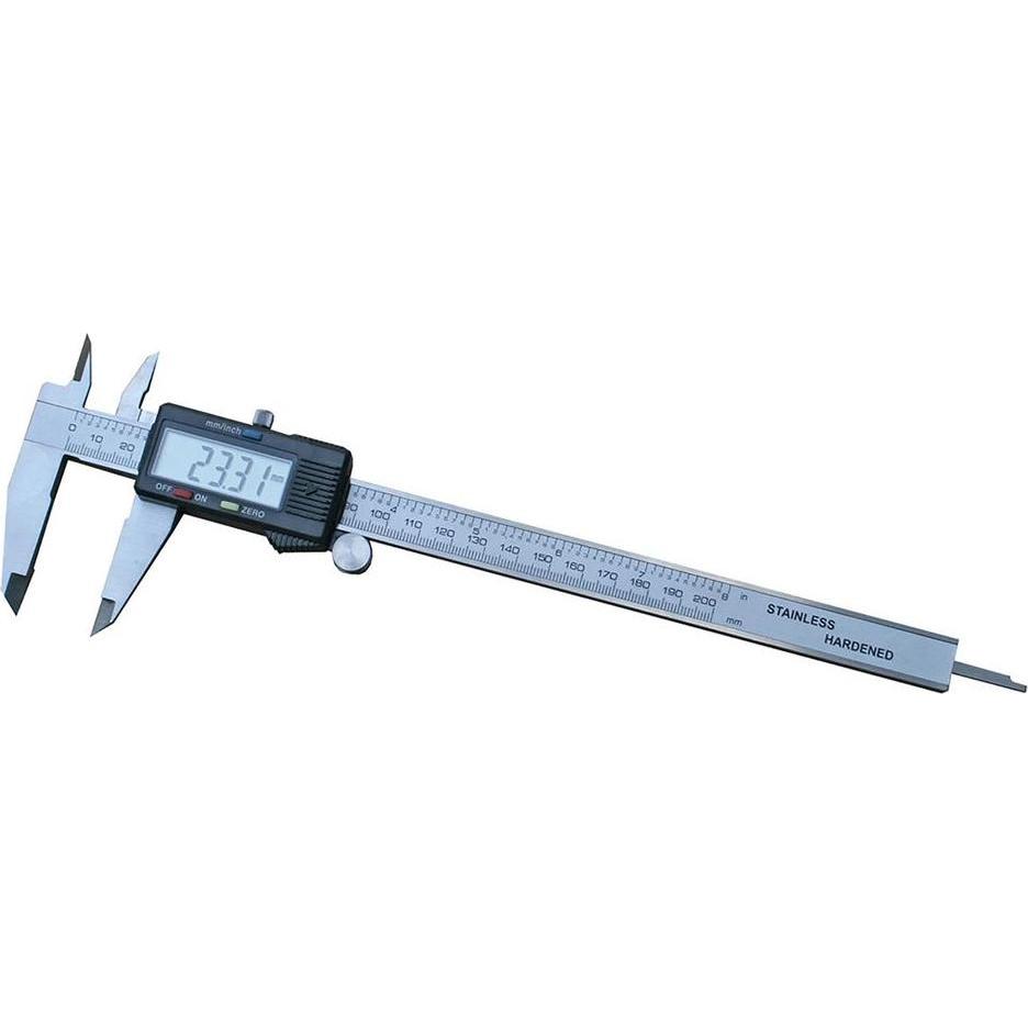 Rs Pro, Messlehre, Digitalmessschieber LCD,, metrisch & zöllig 200mm / 0.03 mm (20 cm)