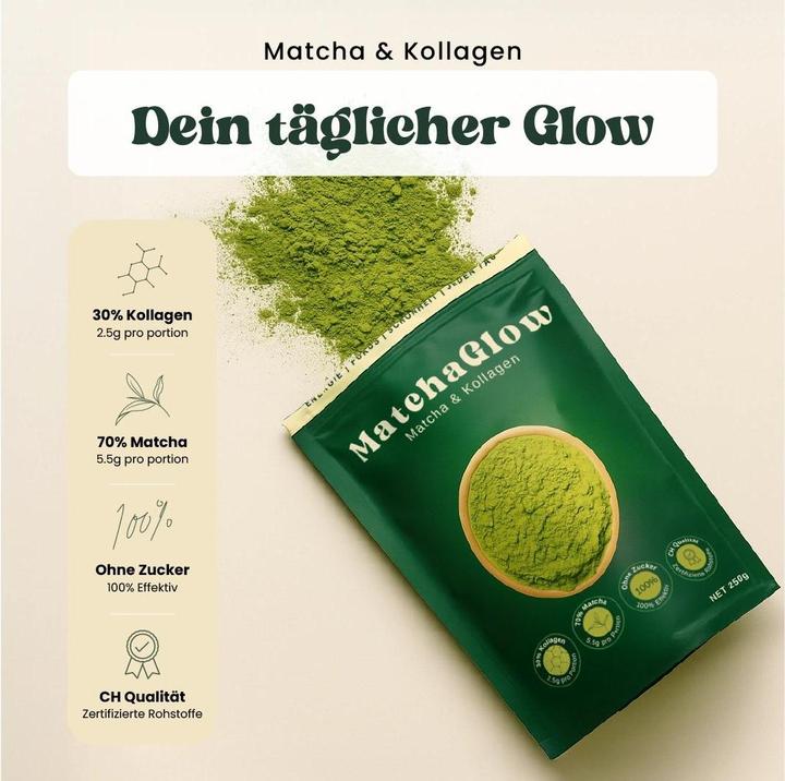 Image du produit MatchaGlow Ceremonial Matcha et collagène (250 g)