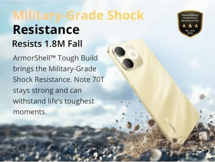 Actual product image realme Note 70T 64GB/4GB - Beach Gold (64 GB, Beach Gold, 6.74")