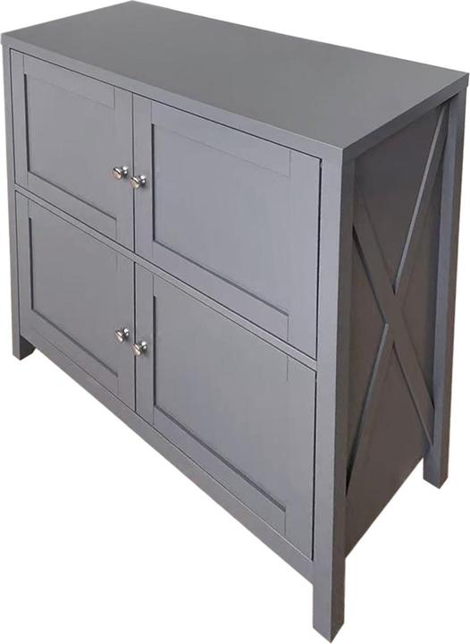 Image du produit HTI-Living Kommode Hayet Grau (80 x 35 x 80 cm)