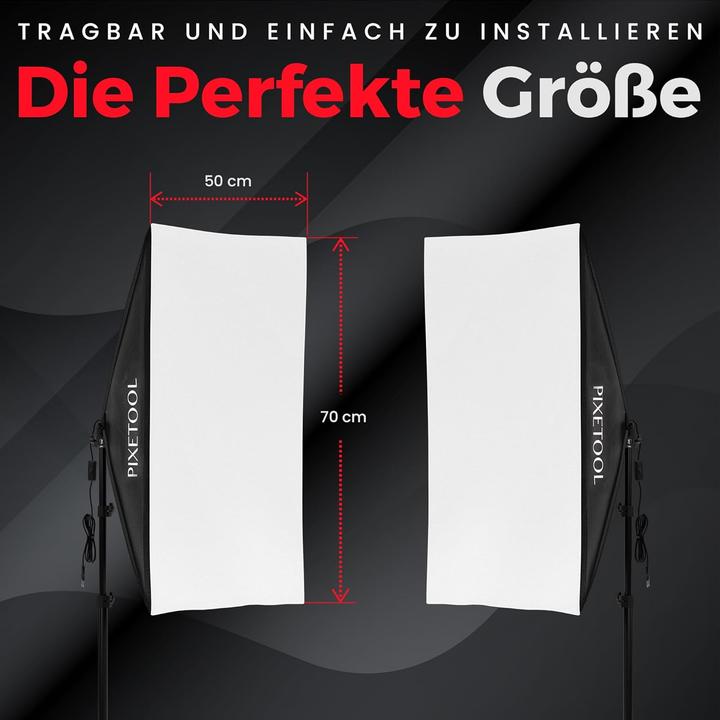 Actual product image Pixetool Softbox-Set mit LED-Lampen (Soft boxes)