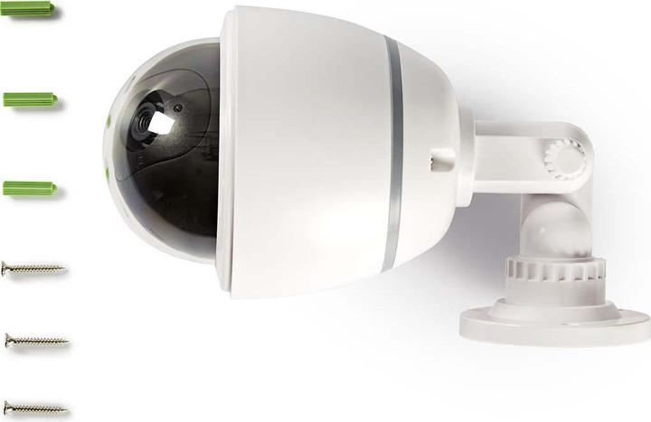 Actual product image Nedis Dummy Surveillance Camera Dome IP44 Battery Operated Indoor/Outdoor White White