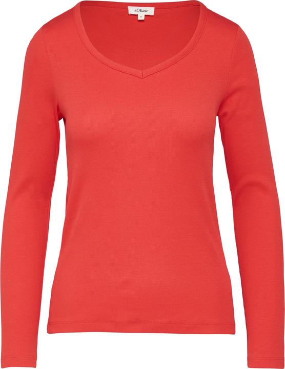 Produktbild S.Oliver T-Shirt Feines Jersey-Longsleeve mit Rippstruktur (44)