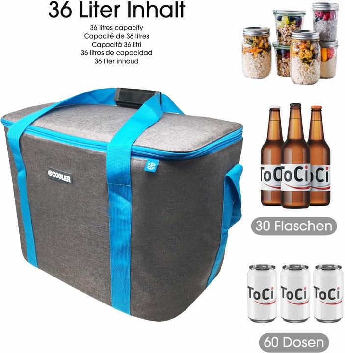 Dunkelgrau, Hellblau