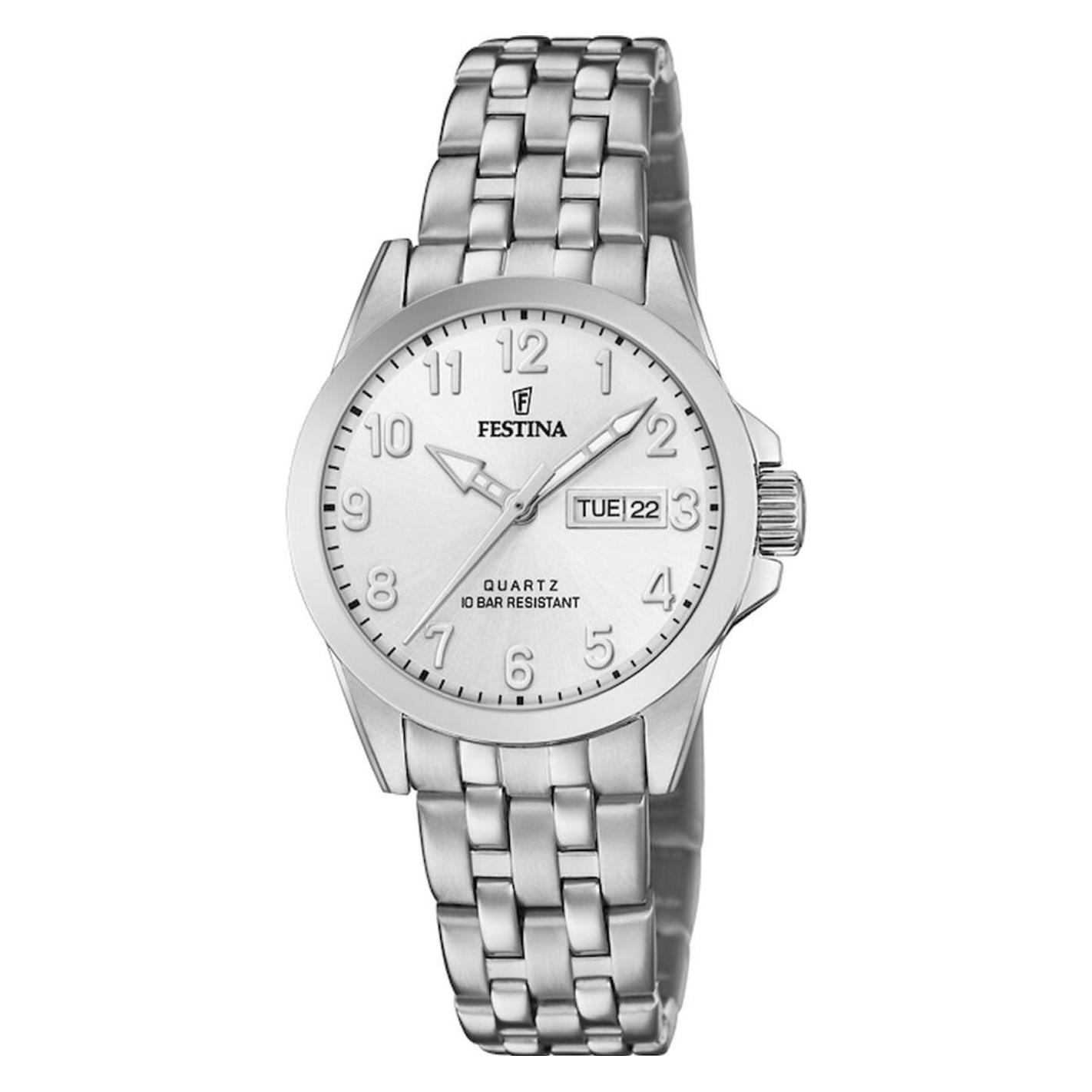 Festina, Horloge, Klassiek, Zilver, (Analoog Horloge, 30 mm)