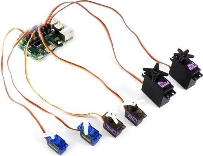 Actual product image WaveShare Servo driver HAT (B) for Raspberry Pi 16-channel with I2C