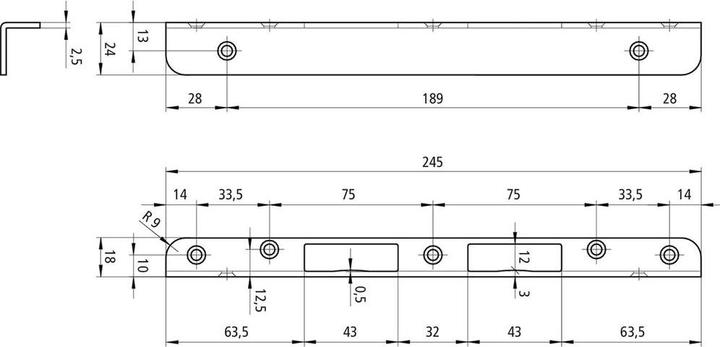 Produktbild Schänis Winkelschliessbleche