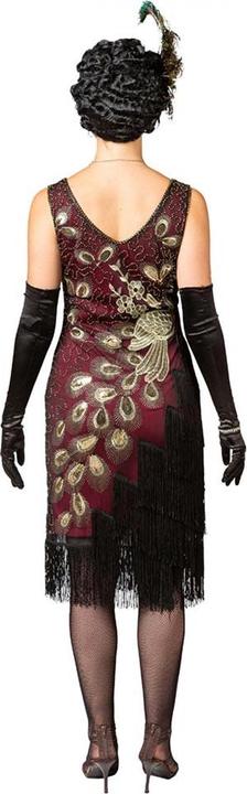 Image du produit Orlob Robe charleston paon, rouge/noir (L, XL)