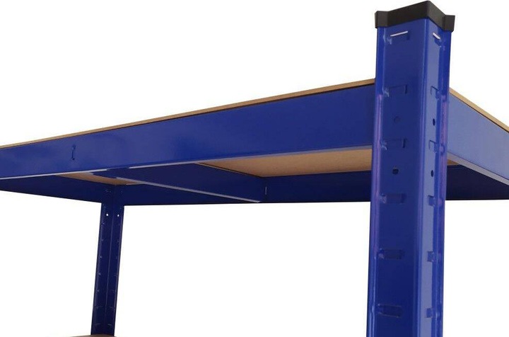 Produktbild Grafner Schwerlastregal 1,80m Werkstattregal auf 5 Ebenen 875kg Traglast blau