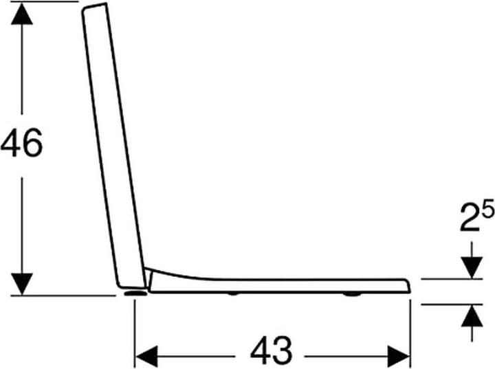 Image du produit Geberit Keramag / Siège de WC Renova Plan blanc 572110