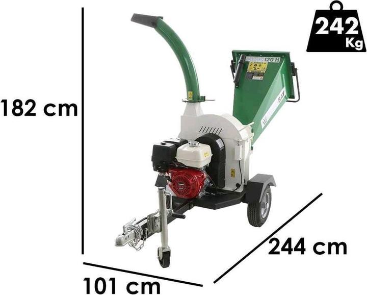 Produktbild GreenBay Professioneller BenzinHolzhäcksler