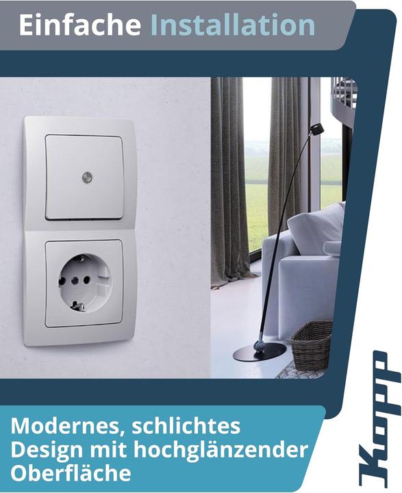 Image du produit Kopp Insert Interrupteur Paris Blanc 650693083