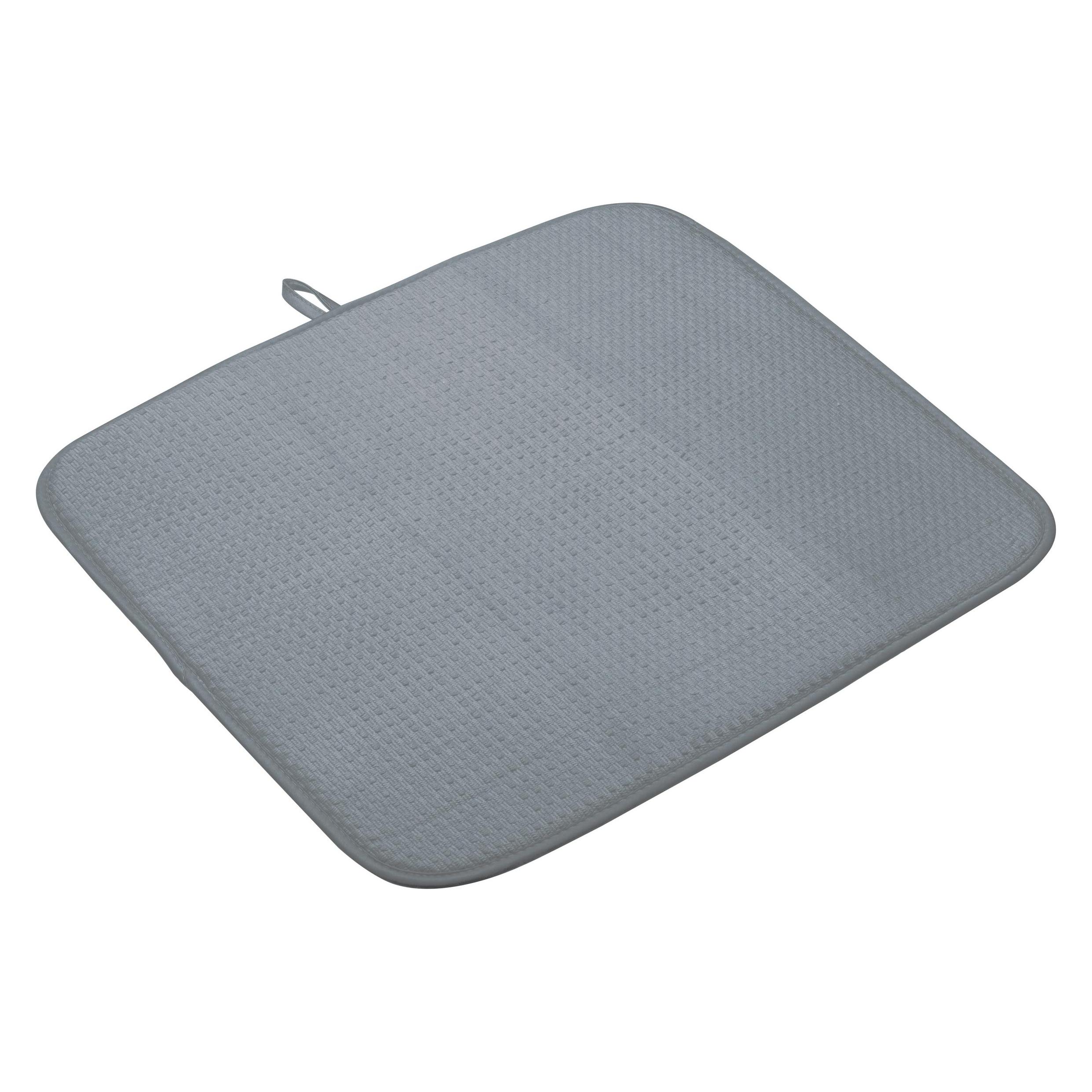Tappetino Scolapiatti, 40 X 30 Cm, Tappetino Scolapiatti Super Assorbente Grigio Inchiostro Scuro 97204545