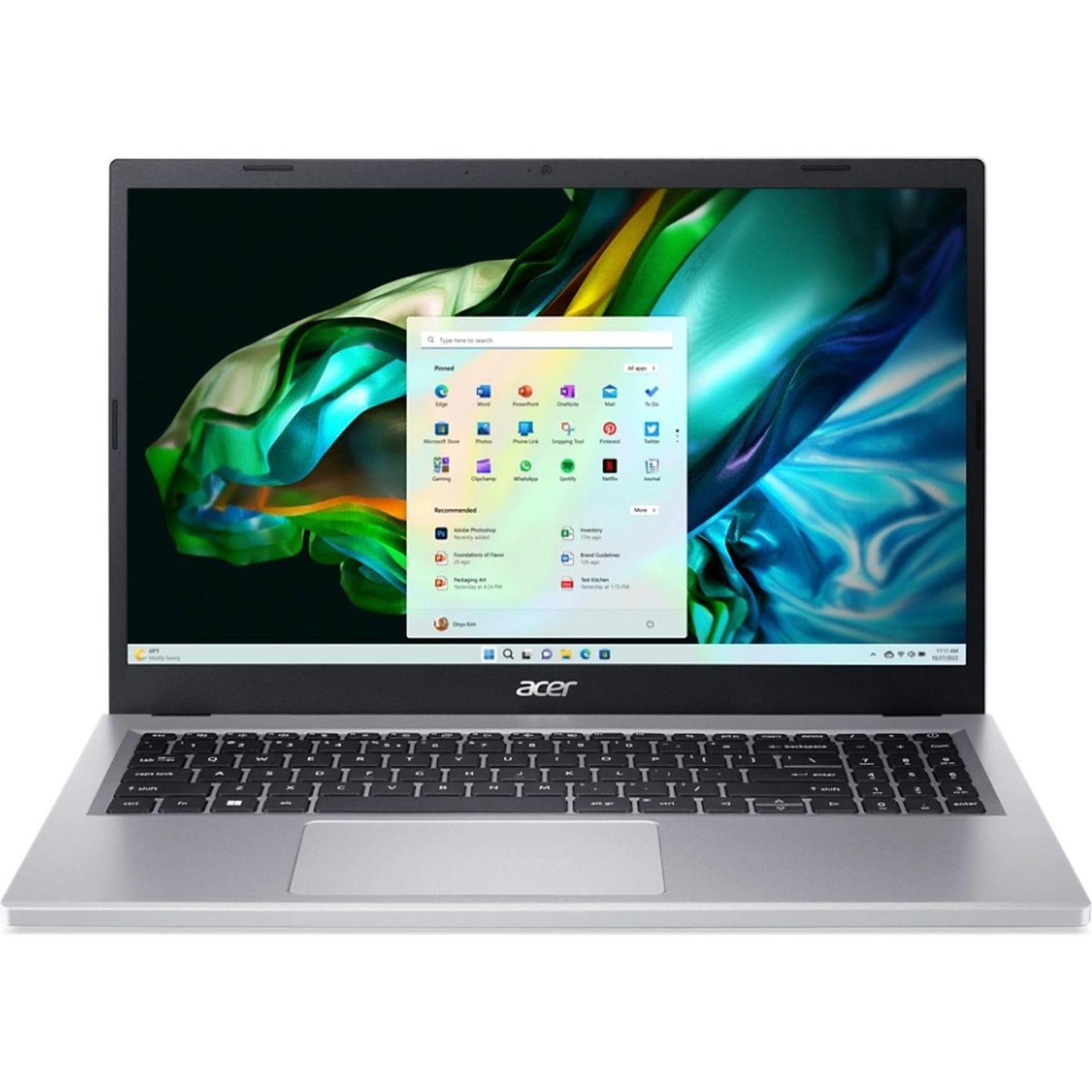 Acer Aspire 3 (15.60", 512 GB, 16 GB, DE, AMD Ryzen 5 7520U), Notebook, Silber