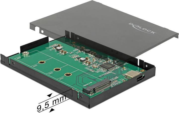 Image du produit Delock USB-C 3.1 Gen2 pour les SSD M.2 NVME (M.2 2242, M.2 2260, M.2, M.2 2230)
