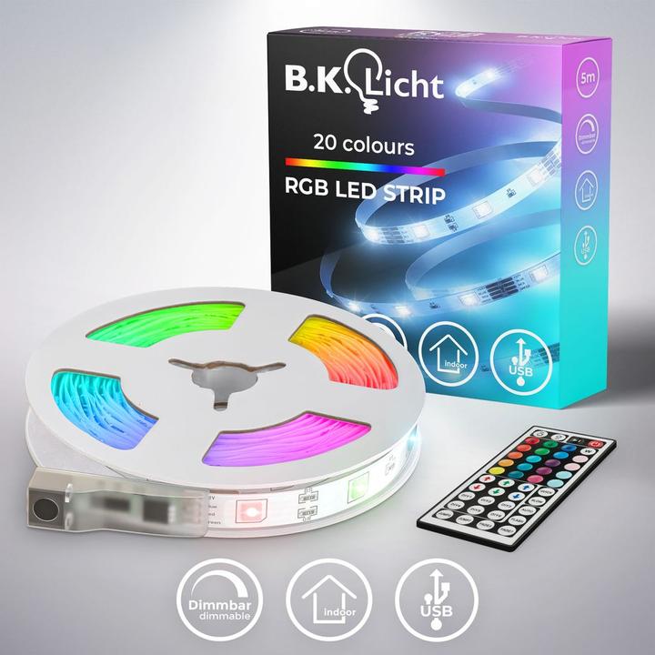 Immagine prodotto B.K.Licht Flexband (RGB, 2.50 cm, Interno)