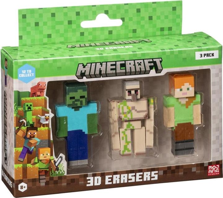 Image du produit HP Minecraft 3d Erasers - 3 Pack Ver.C