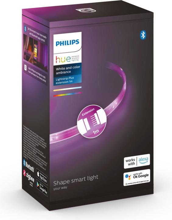 Actual product image Philips Hue Lightstrips BT Extension (RGBW, 100 cm, Indoor)