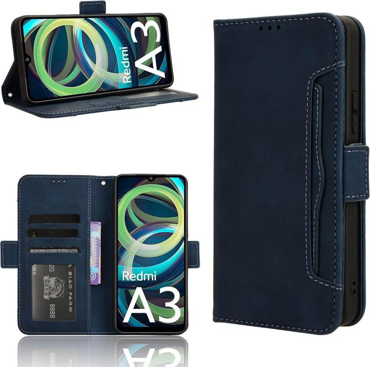 Image du produit Cover-Discount Xiaomi Redmi A3 - Etui avec de nombreuses poches pour cartes (Xiaomi Redmi A3)