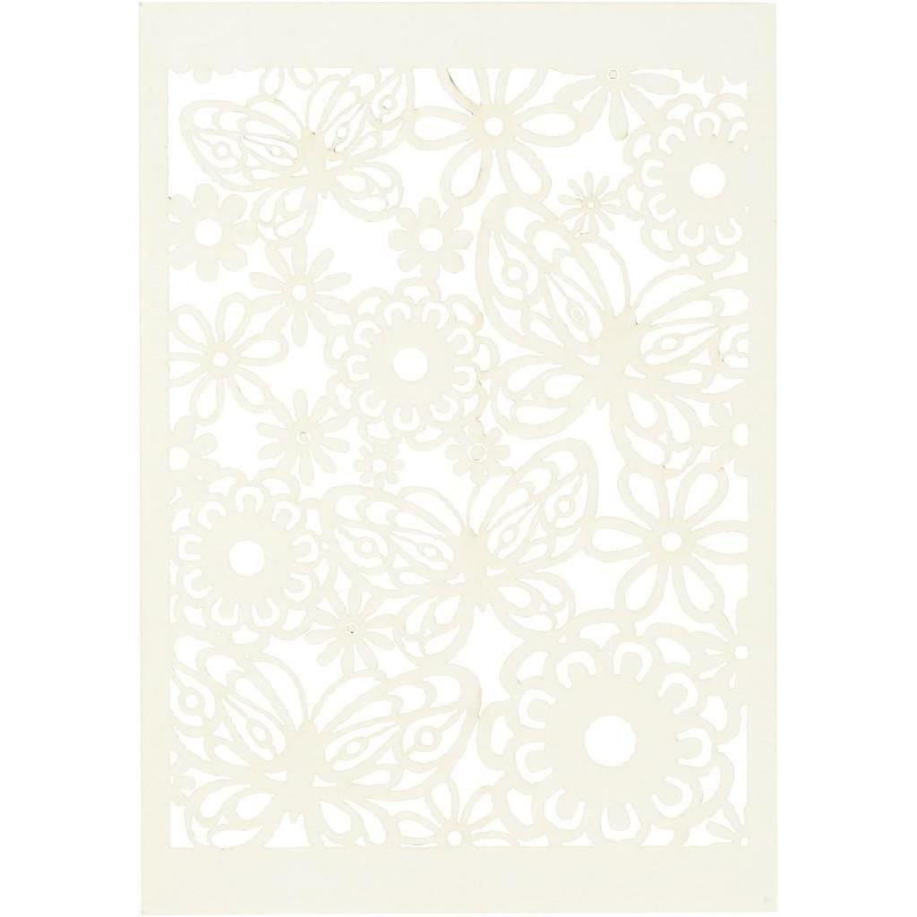 Creativ Company, Kopierpapier, Spitzenpapier Creme (200 g/m², 10 x, A6)