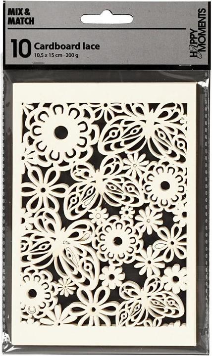 Image du produit Creativ Company Papier à dentelle crème (A6, 200 g/m²)