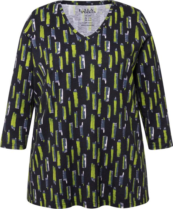 Immagine prodotto Ulla Popken Maglia dal taglio lungo e svasato con scollo a V e maniche a 3/4 (62)