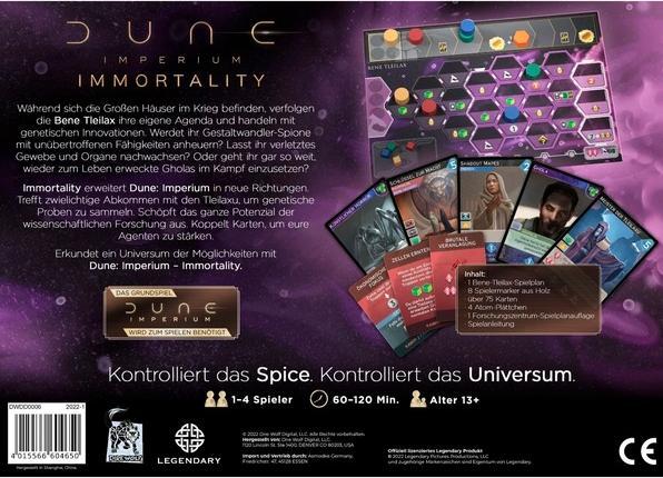 Actual product image Direwolf Dune: Imperium - Immortality (German, 1 - 4 Players)