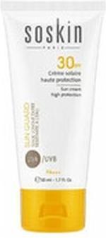 Actual product image Soskin Ochranné krém na obliÄej a tÄ'lo SPF 50+ (Smooth Cream) 125 ml (Sun cream face, SPF 30, 50 ml)