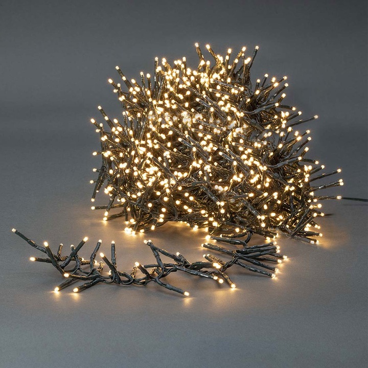 Actual product image Nedis Decorative Lights | Cluster | 1512 LED's Warm White | 11.00 m | Light Effects: 7 | Indoor and A (11 m)