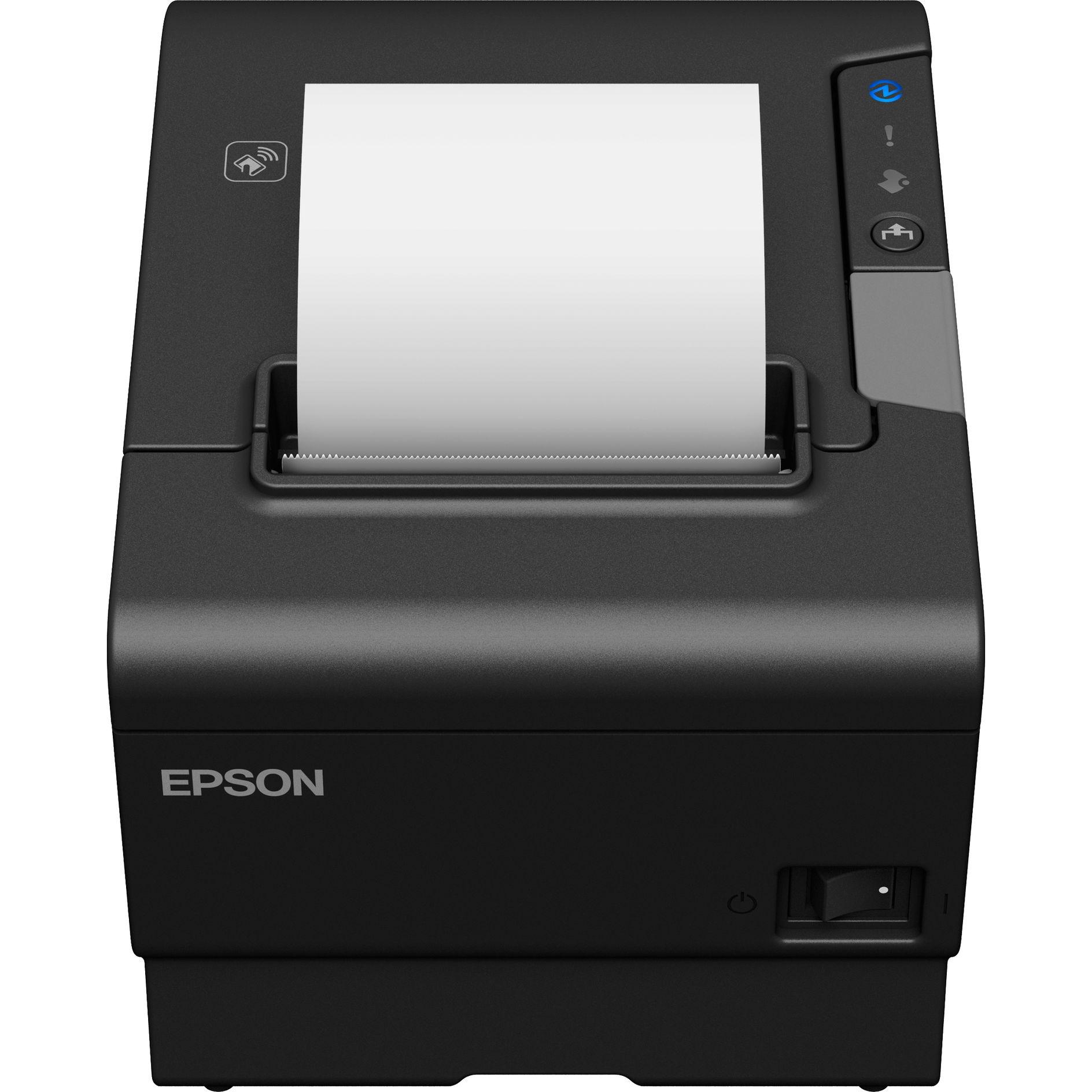 Epson Thermodrucker TM-T88VI-iHub, schwarz (NFC, RS-232, USB), Belegdrucker, Schwarz