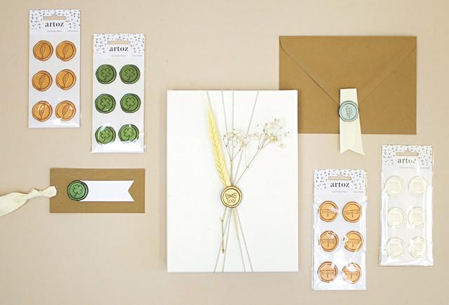 Immagine prodotto Artoz Sticker Artwork Seal Shamrock verde 6pcs