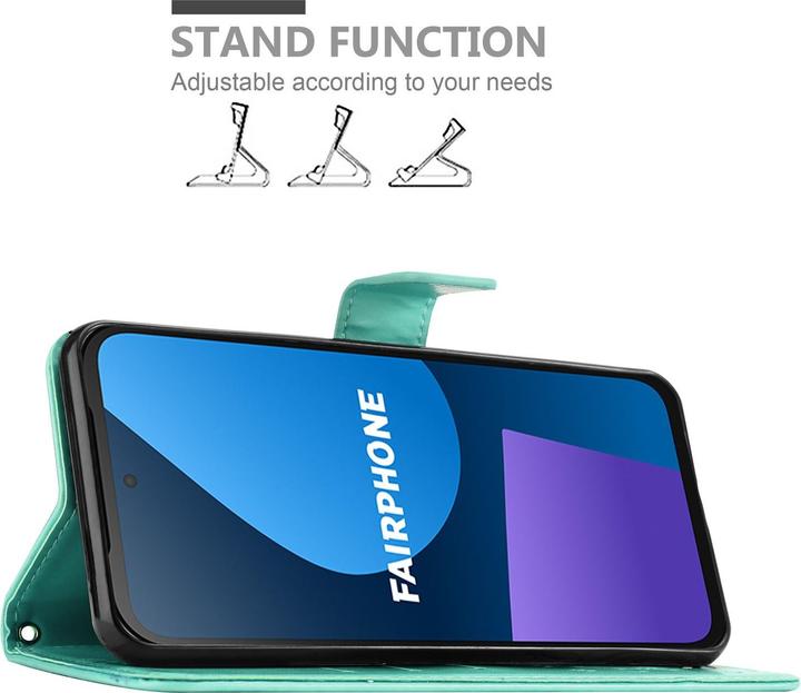 Produktbild Cadorabo Hülle für Fairphone 5 mit Blumen Muster (Fairphone 5)