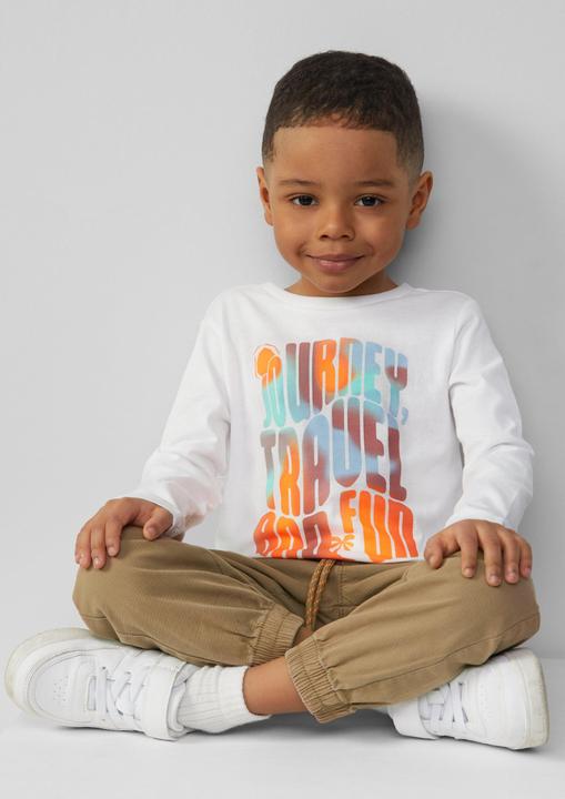 Produktbild S.Oliver T-Shirt Jersey-Longsleeve mit Frontprint (104, 110)