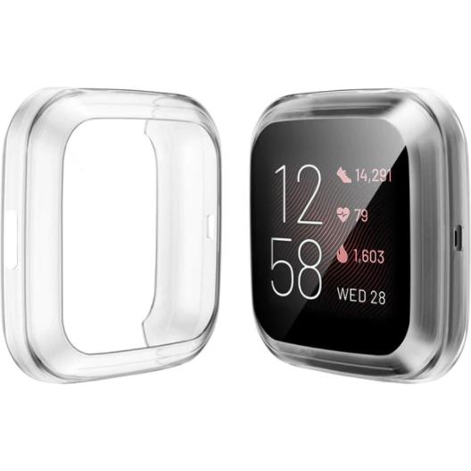 Strap-it Schutzhülle (Silikon, Versa), Uhrenarmband, Transparent