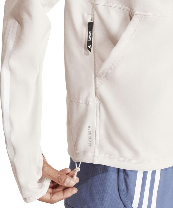 Immagine prodotto adidas Felpa con cappuccio Own The Run 3-Stripes da donna (S)