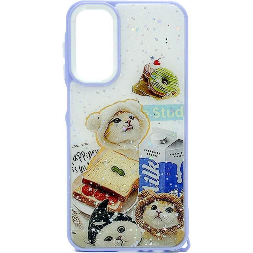 iLike Galaxy A15 COPERTURA CARTOON EPOXY (Samsung Galaxy A15), Cover smartphone, Viola