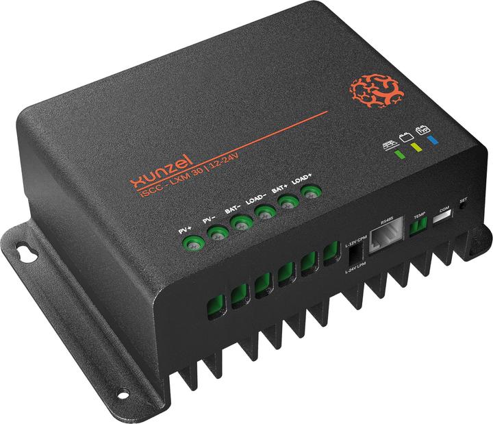 Actual product image Xunzel MPPT solar charge controller 12/24V, 30A - with Bluetooth